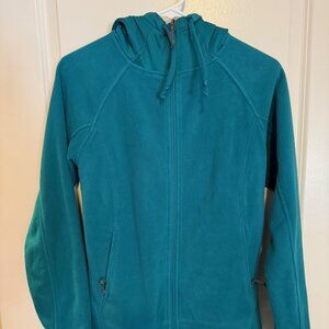 Columbia Hooded Teal Utility Jacket Full Zip